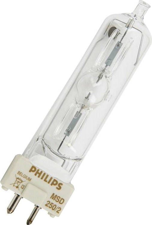 Philips GY9.5 MSD 250/2 gasontladingslamp enkelzijdige lampvoet