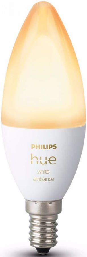 Philips Hue KAARSLAMP E14 1 pack WARM TOT KOELWIT LICHT