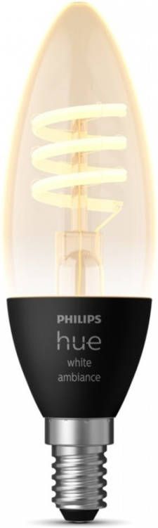 Philips Hue White Ambiance filament kaars goud dimbaar E14 4, 9W 350…