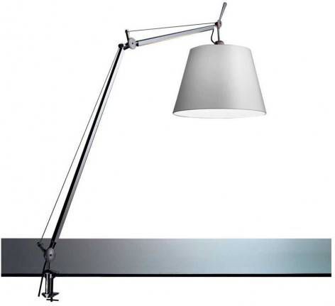 Artemide Tolomeo Mega Tavolo bureaulamp met aan -/uitschakelaar en tafelklem aluminium