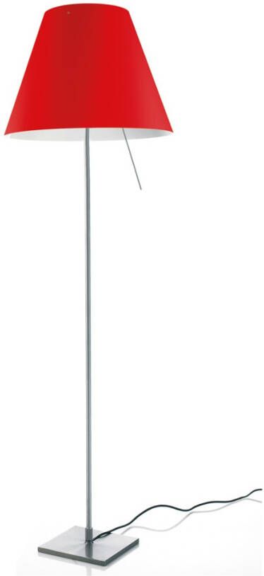 Luceplan Costanza vloerlamp met aan -/uitschakelaar aluminium