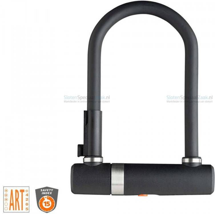 AXA Beugelslot Newton Pro Zwart 190MM ART3 Zwart