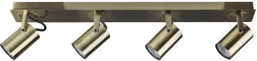Beliani Klip Plafondlamp messing metaal