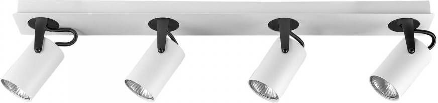 Beliani Klip Plafondlamp wit metaal