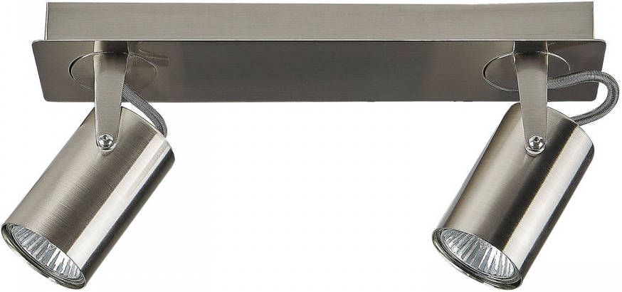 Beliani Klip Plafondlamp zilver metaal