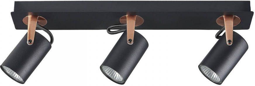 Beliani Klip Plafondlamp zwart metaal