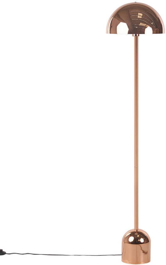 Beliani Macasia Staande Lamp koper metaal