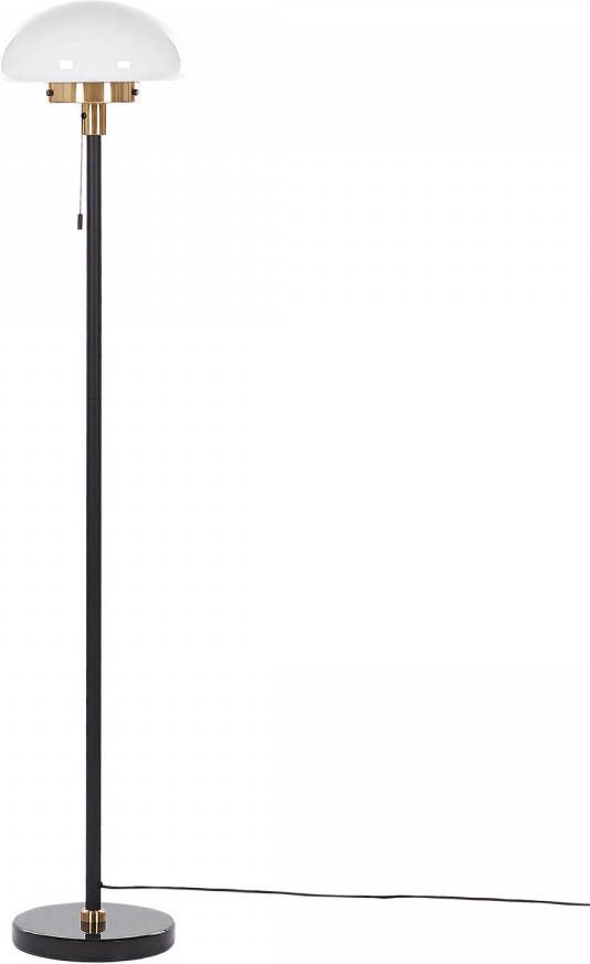 Beliani Minija Staande Lamp zwart ijzer