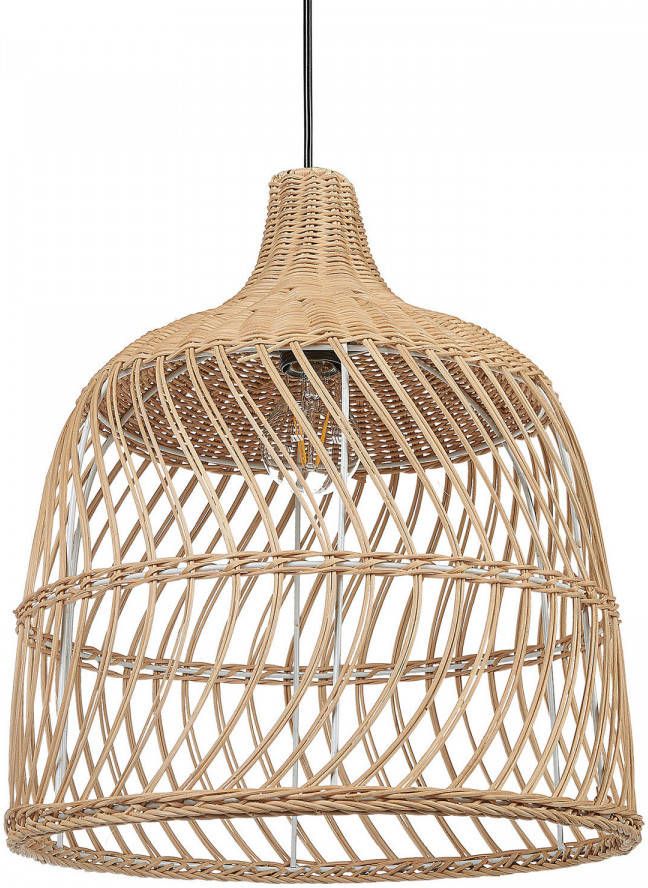 Beliani Pangani Hanglamp natuurlijk rotan