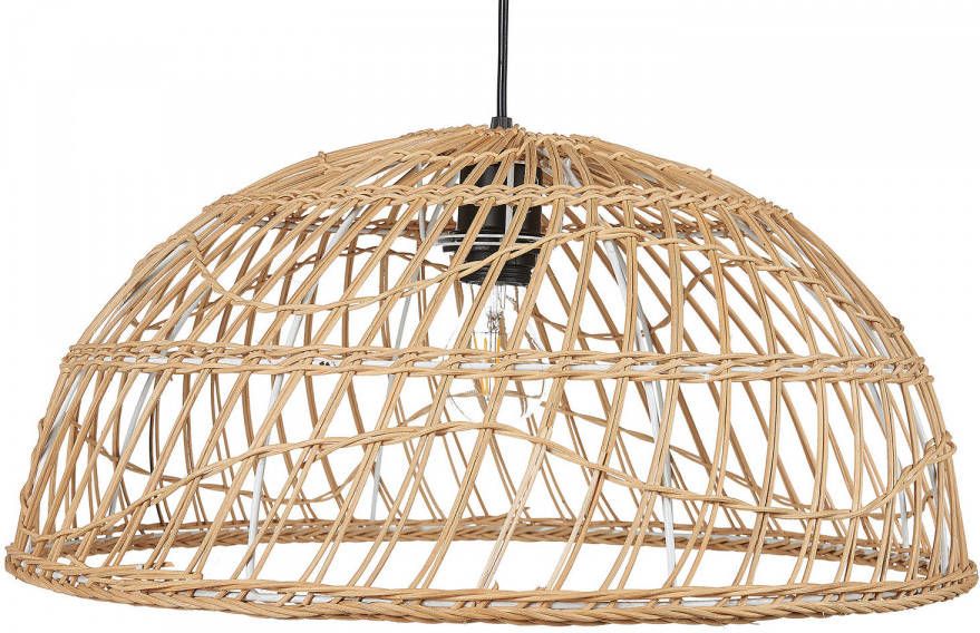 Beliani Ravine Hanglamp natuurlijk rotan