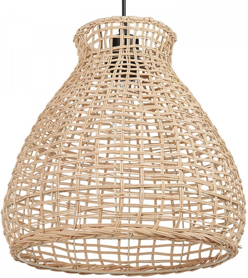 Beliani Hanglamp SAKENI Natuurlijk rotan Leen Bakker