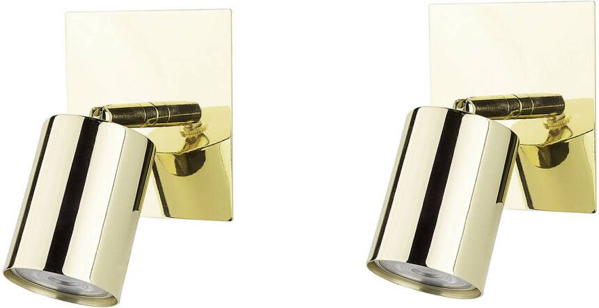 Beliani Tigris Spotlampen goud metaal