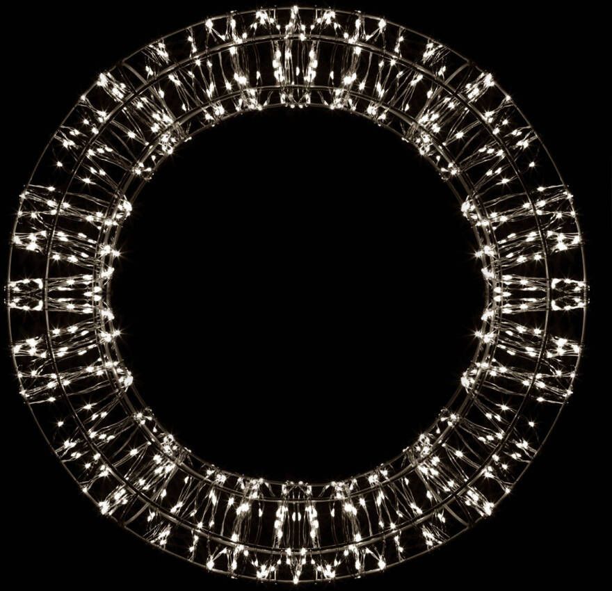 Christmas United LED kerstkrans, zwart, 800 LEDs, Ø, 50cm