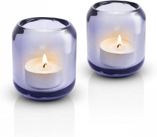 Eva Solo Theelicht Houder, Set van 2 Stuks, Grape | Acorn
