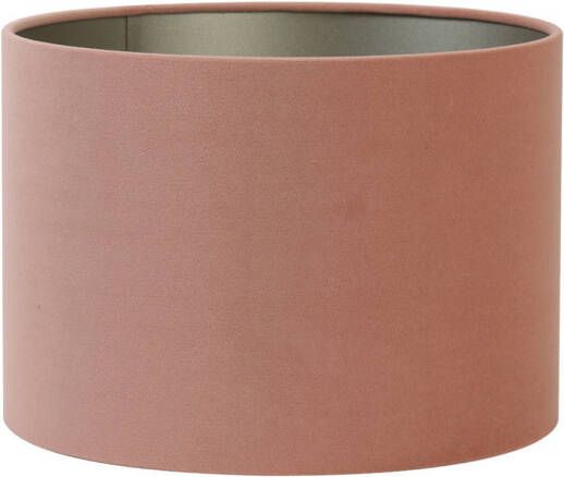 Light&living Kap Cilinder 35 35 30 Cm Velours Perzik