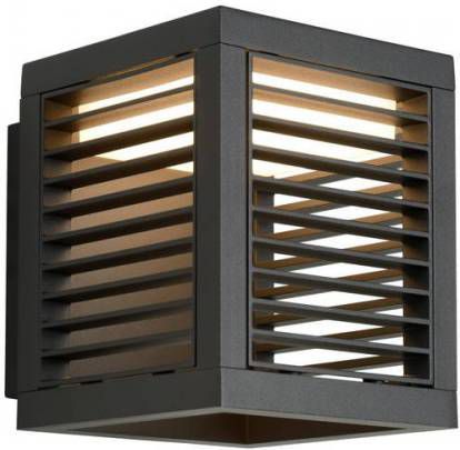 Lucide wandlamp Slits antraciet 13x16, 8x15, 4 cm Leen Bakker