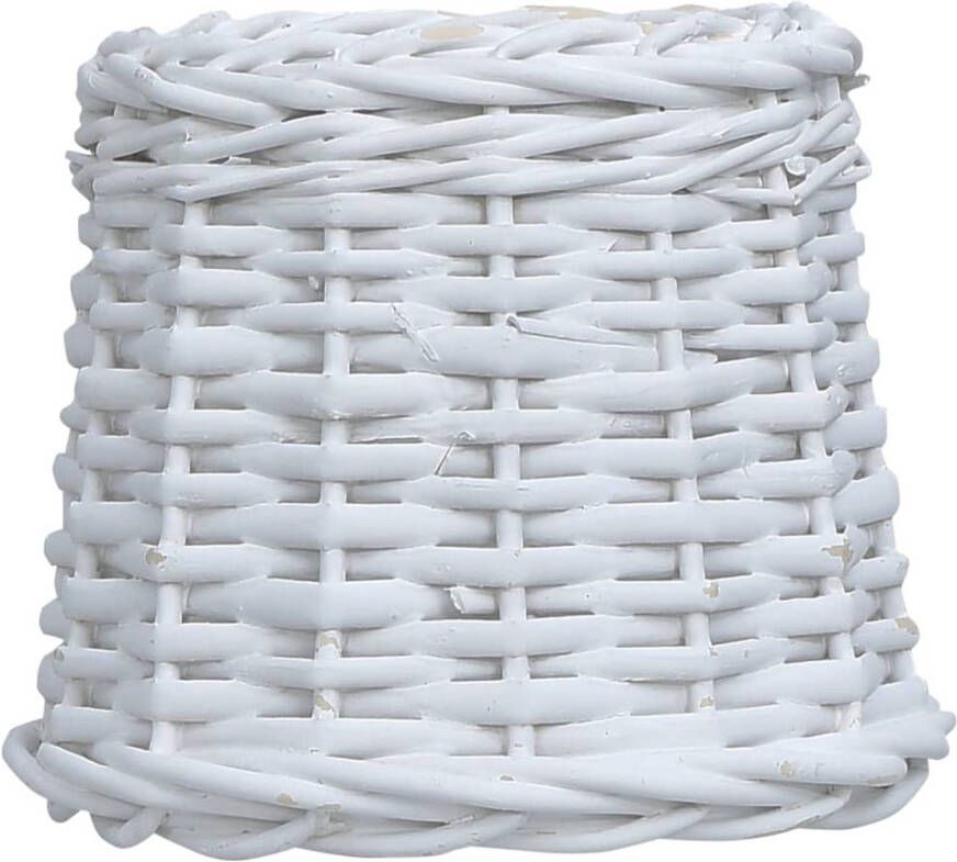 VidaXL Lampenkap 15x12 Cm Wicker Wit