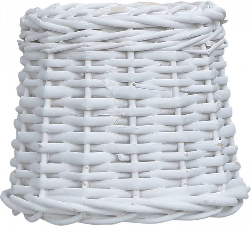 VidaXL Lampenkap 20x15 Cm Wicker Wit