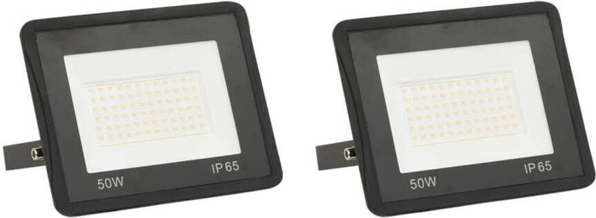 vidaXL Spotlights 2 st LED 50 W warmwit