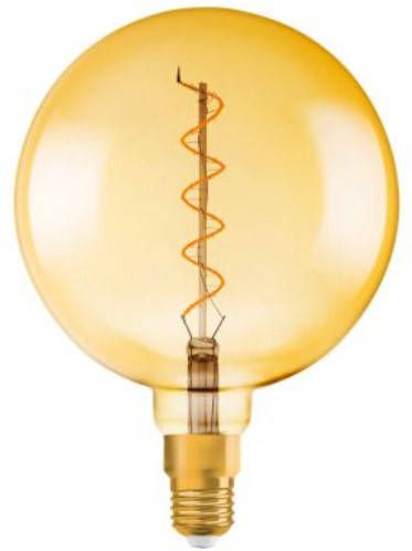 Osram Edition 1906 Globe 200mm Led Helder Variabel Filament Goud 5 W = 28 E27 Warm Wit
