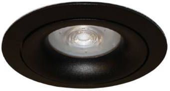 Artdelight Inbouwspot Rond Kantelbaar Zwart GU 10