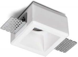 Lamponline Artdelight Inbouwspot Boda 1 Lichts Vierkant Trimless Gips