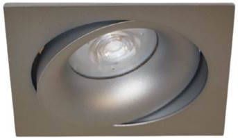 Artdelight Inbouwspot Vierkant Kantelbaar Grijs GU 10