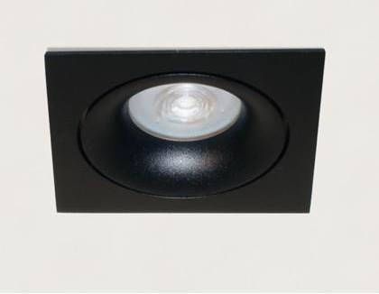 Artdelight Inbouwspot Vierkant Kantelbaar Zwart GU 10