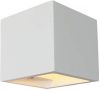 Artdelight Overschilderbare wandspot Plaster Square Up Down wit WL 8172 WI online kopen