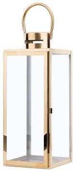 Beliani Cyprys Windlicht messing rvs