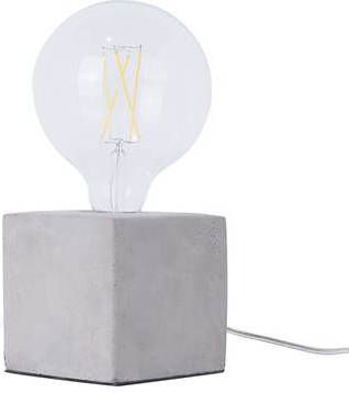 Beliani Deva Tafellamp grijs beton
