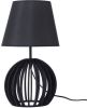 Beliani Samo Tafellamp zwart multiplex online kopen