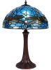 Clayre & Eef Blauwe Tafellamp Tiffany Ø 31*43 Cm E27/max 1*60w 5ll 9335bl online kopen