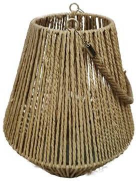 Dijk Natural Collections Lantaarn jute met glas Naturel 27x30