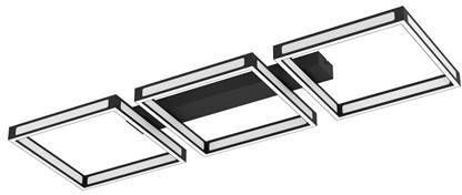 EGLO Altaflor Plafondlamp LED 100 cm Zwart/Wit