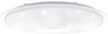 EGLO Lanciano Plafondlamp LED Ø 86 cm Wit/Zilver Dimbaar