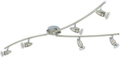 EGLO  Magnum   Plafondspots   6 Lichts   LED   Nikkel Mat,  Chroom