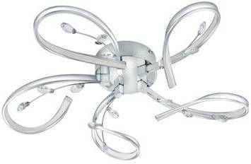 EGLO Vallemare Plafond en Wandlamp LED Ø 65 cm Chroom/Wit