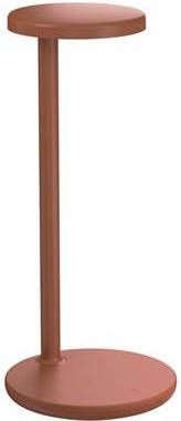 Flos Oblique QI bureaulamp LED met mobiele oplader mat roest