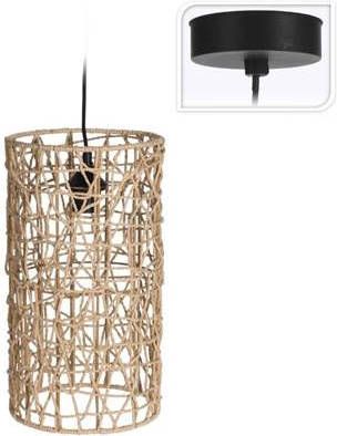 Xenos Hanglamp geweven cilinder ⌀22x40 cm