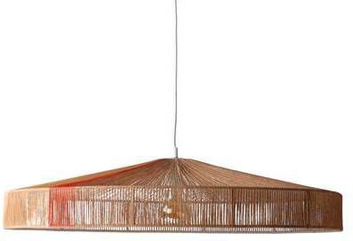 HKliving Hanglamp Rope black stripe
