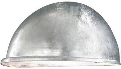 Konstsmide Buitenlamp 'Torino' Wandlamp, Kwart 28cm, E27 / 230V, kleur Verzinkt online kopen