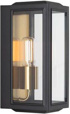 KS Verlichting Buitenlamp Residence wandlamp Zwart/Messing