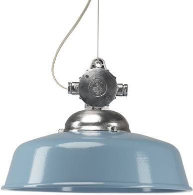 KS Verlichting Hanglamp Detroit Industry retro blauw 6587