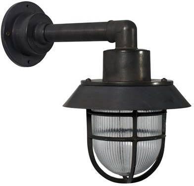 Muurlamp Docklight Maritieme verlichting E27 gebrand messing
