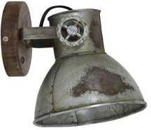 Light & living wandlamp elay hout bruin industrieel 18 x 20 x 19