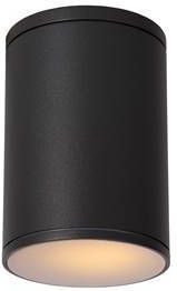 Lucide Tubix Plafondspot Buiten Ø 10, 8 Cm Ip54 Zwart