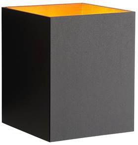 Lucide wandlamp Xera vierkant zwart Leen Bakker