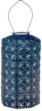 LUMIZ Solar Buitenlampion Mandela Cylinder 18 cm Petrol