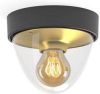 Nowodvorski Lighting Plafondlamp Nook met heldere kap, zwart/goud online kopen